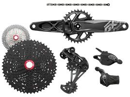 Sram GX Eagle 1x12 speed groupset with Sunrace MZ90 and crankset DUB 32T
