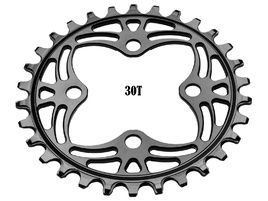 Absolute Black Narrow Wide 64 mm BCD Chainring Black 2023