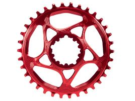 Absolute Black Narrow Wide Sram Spiderless GXP Chainring Red 2022