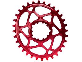 Absolute Black Oval Direct Mount Sram Chainring Red 2024