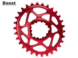 Absolute Black Oval Direct Mount Chainring for Sram Boost Red 2023