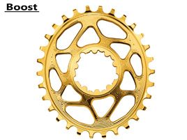 Absolute Black Oval Direct Mount Chainring for Sram Boost Gold 2023