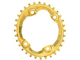 Absolute Black Oval Narrow Wide Shimano XT M8000 Chainring Gold 2022