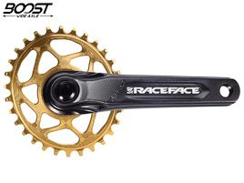 Race Face Aeffect Cinch DM Crankset + Absolute Black Boost Oval Ring Gold 2024