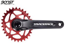 Race Face Aeffect Cinch DM Crankset + Absolute Black Boost Oval Ring Red 2024