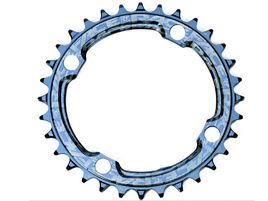 Race Face Narrow Wide 104 mm Single Chainring Blue 2024
