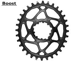 Absolute Black Oval Sram Boost Chainring for Shimano HG+ 12 S chain Black 2023