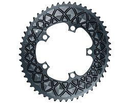Absolute Black Premium Road Oval 110/5 Chainring for Sram - Grey 2022
