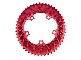 Absolute Black Premium Road Oval 110/5 Chainring for Sram - Red 2022