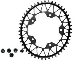 Absolute Black Gravel Oval Chainring for 110 mm 5 holes Black 2022