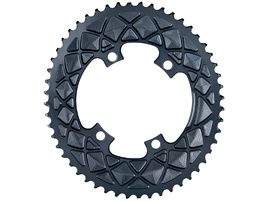 Absolute Black Premium Road Oval 110/4 Chainring (Shimano asymetrical) - Grey 2023