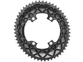 Absolute Black Premium Road Oval 110/4 Chainring M9100/8000 (Shimano asymetrical) - Black 2023