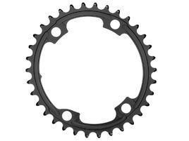 Absolute Black Premium Road Oval 110/4 Chainring (Shimano asymetrical) - Black 2023