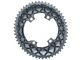 Absolute Black Premium Road Oval 110/4 Chainring M9100/8000 (Shimano asymetrical) - Grey 2022