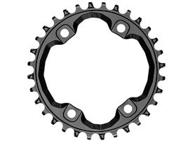 Absolute Black Narrow Wide Chainring for Shimano XT M8000 96 mm asymetrical - Black 2023