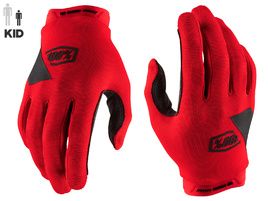 100% Ridecamp Gloves Youth Red