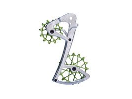 Garbaruk Rear derailleur Cage and Pulley for Sram 11/12 S - Silver / Green 2023