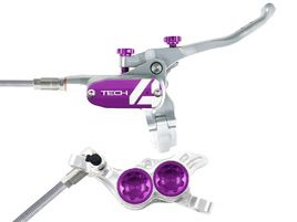 Hope Tech 4 V4 Rear disc Brake Silver / Purple 2024