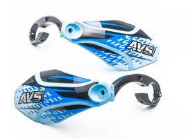AVS Hand Guard with aluminium support - Light Blue / Black