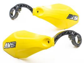 AVS Hand Guard with plastic support - Neon yellow