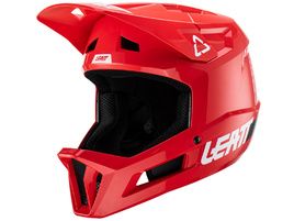 Leatt MTB Gravity 1.0 Helmet - Fire Red 2023