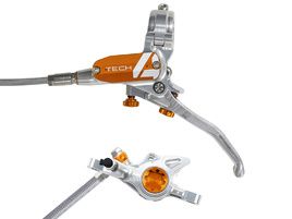 Hope Tech 4 X2 Front Disc Brake Silver /Orange 2024