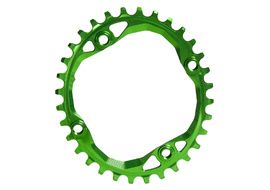 Absolute Black Oval Narrow Wide 104 mm BCD Chainring Green 2022