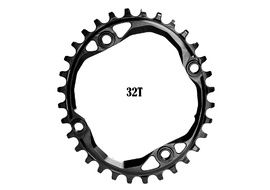 Absolute Black Oval Narrow Wide 104 mm BCD Chainring Black 2023