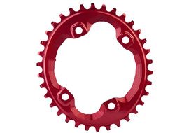 Absolute Black Oval Narrow Wide Shimano XT M8000 Chainring Red 2022