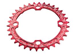 Race Face Narrow Wide 104 mm Single Chainring Red
