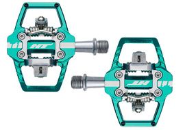 HT Components T1 Clipless Pedals Cyan Green