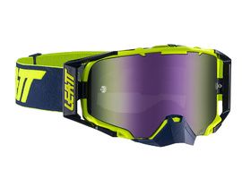 Leatt Velocity 6.5 Iriz Goggle - Ink/Lime - Purple Lense 2021