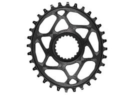Absolute Black Oval Direct Mount Chainring for Shimano Black 2023