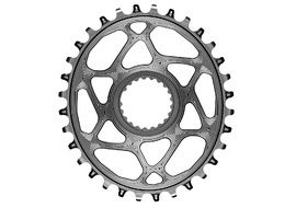Absolute Black Oval Direct Mount Chainring for Shimano Grey 2023