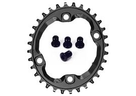 Absolute Black Oval XT 8000 96 mm chainring for 12 Speed Shimano HG+ chain  - Black 2023