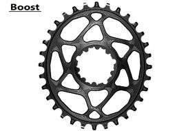 Absolute Black Oval Sram Boost Chainring for Shimano HG+ 12 S chain Black 2023