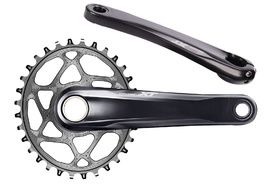 Shimano Deore XT M8120 Crankset QFACTOR 178 mm + Absolute Black Oval Chainring Grey 2022