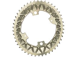 Absolute Black Premium Sub Compact Oval 110/4 Chainring - Champagne 2022