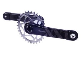 Sram XX1 Eagle DUB Boost Crankset with Absolute Black Oval Chainring Grey