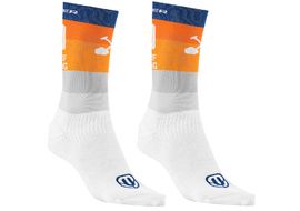 Mondraker Racing High Socks Orange Grey 2021