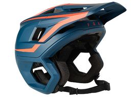 Fox Dropframe Helmet Blue and Red - Size M 2021