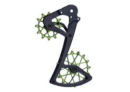 Garbaruk Rear derailleur Cage and Pulley for Sram 11/12 S - Black / Green 2023