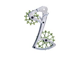 Garbaruk Rear derailleur Cage and Pulley for Sram 11/12 S - Silver / Green 2023