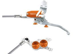 Hope Tech 4 V4 Front disc Brake Silver / Orange 2023