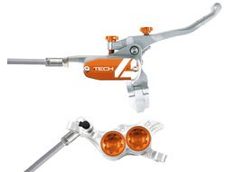 Hope Tech 4 V4 Rear disc Brake Silver / Orange 2023