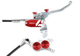 Hope Tech 4 E4 Rear Disc Brake Silver / Red 2024