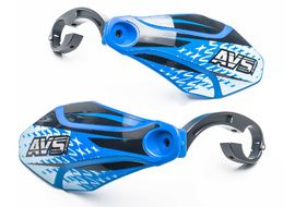 AVS Protège mains avec pattes aluminium - Bleu foncé / Noir