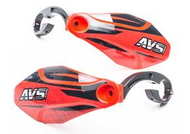 AVS Hand Guard with aluminium support - Red / Black