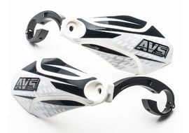AVS Hand Guard with aluminium support - White / Black