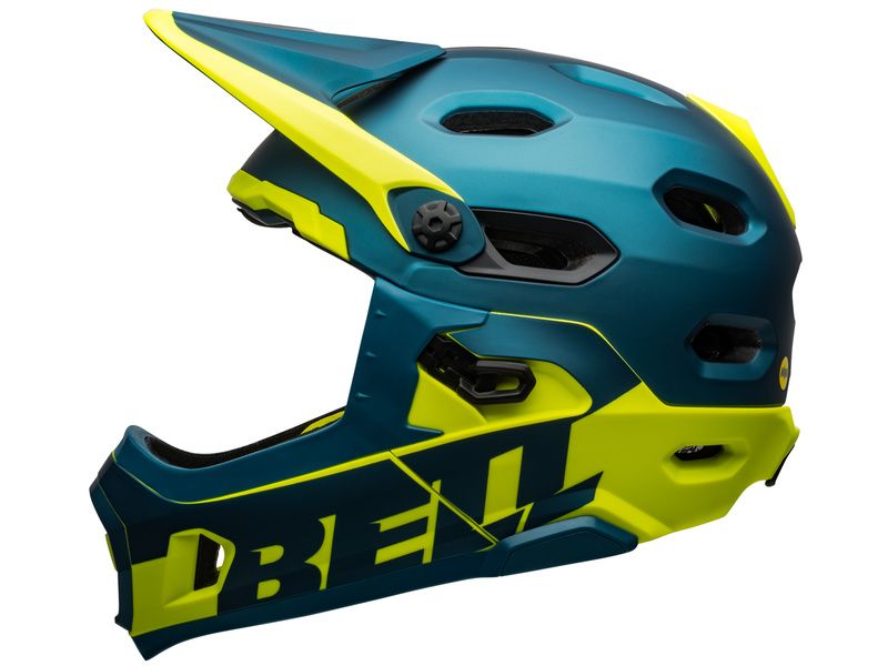Bell Super DH MIPS Helmet Blue / Yellow 2021